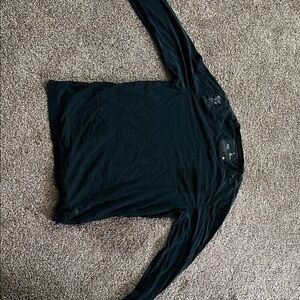 Men's Black Long Sleeve Shirt